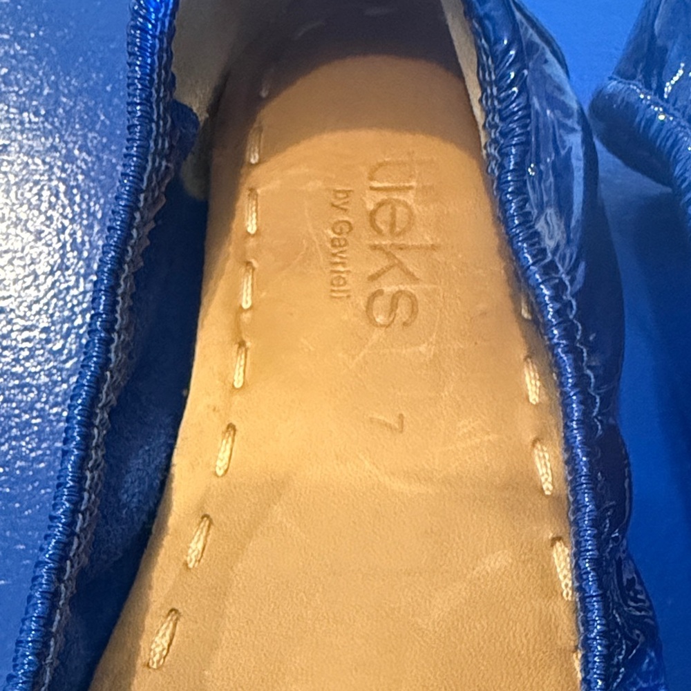Tieks by Gavrielle Flats Sapphire Patent Leather Size 7 Excellent Condition - Picture 3 of 10
